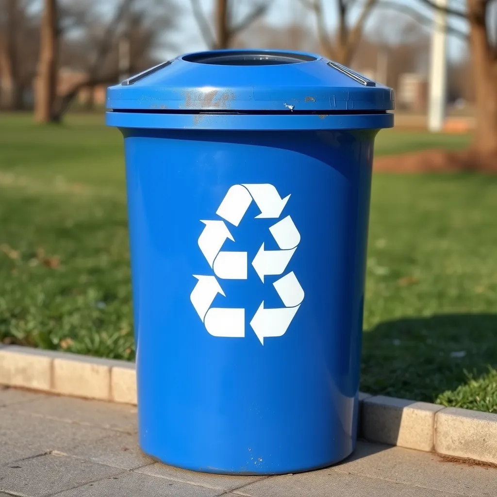 A specialized recycling container for hazardous fluorescent tubes