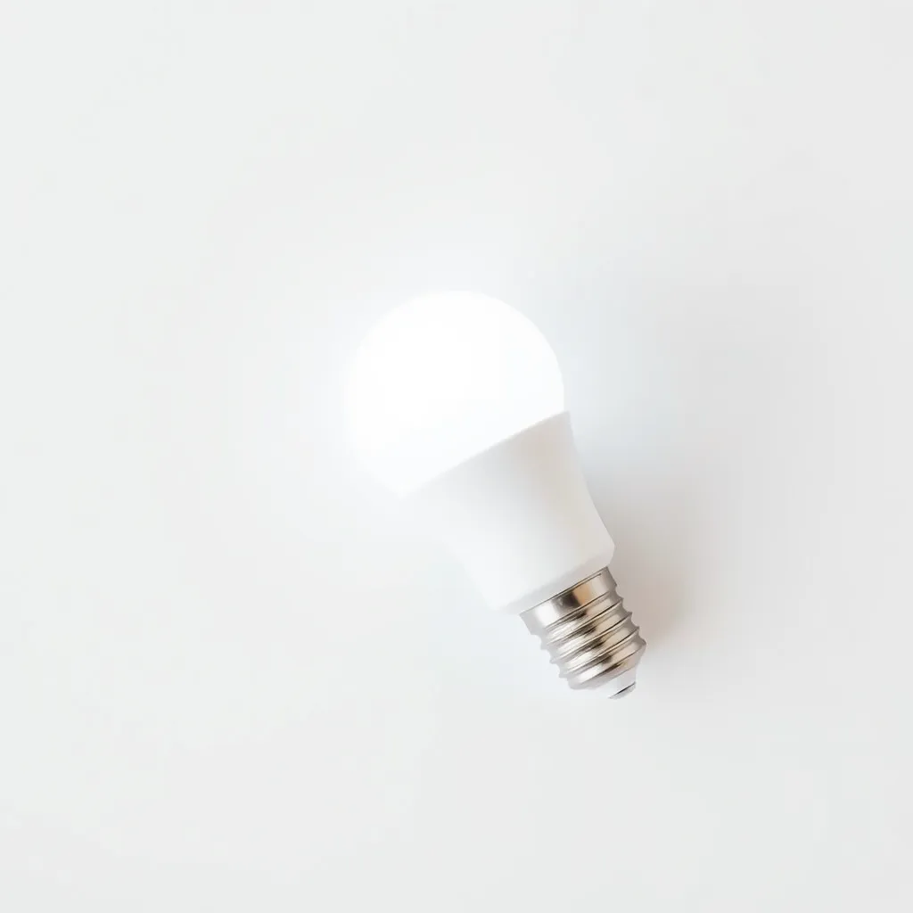 A single frosted white smart LED bulb on a clean background.