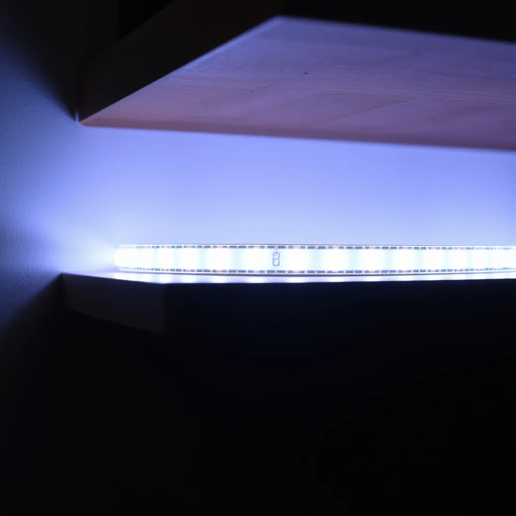 How to Stick LED Strip Lights on Wood