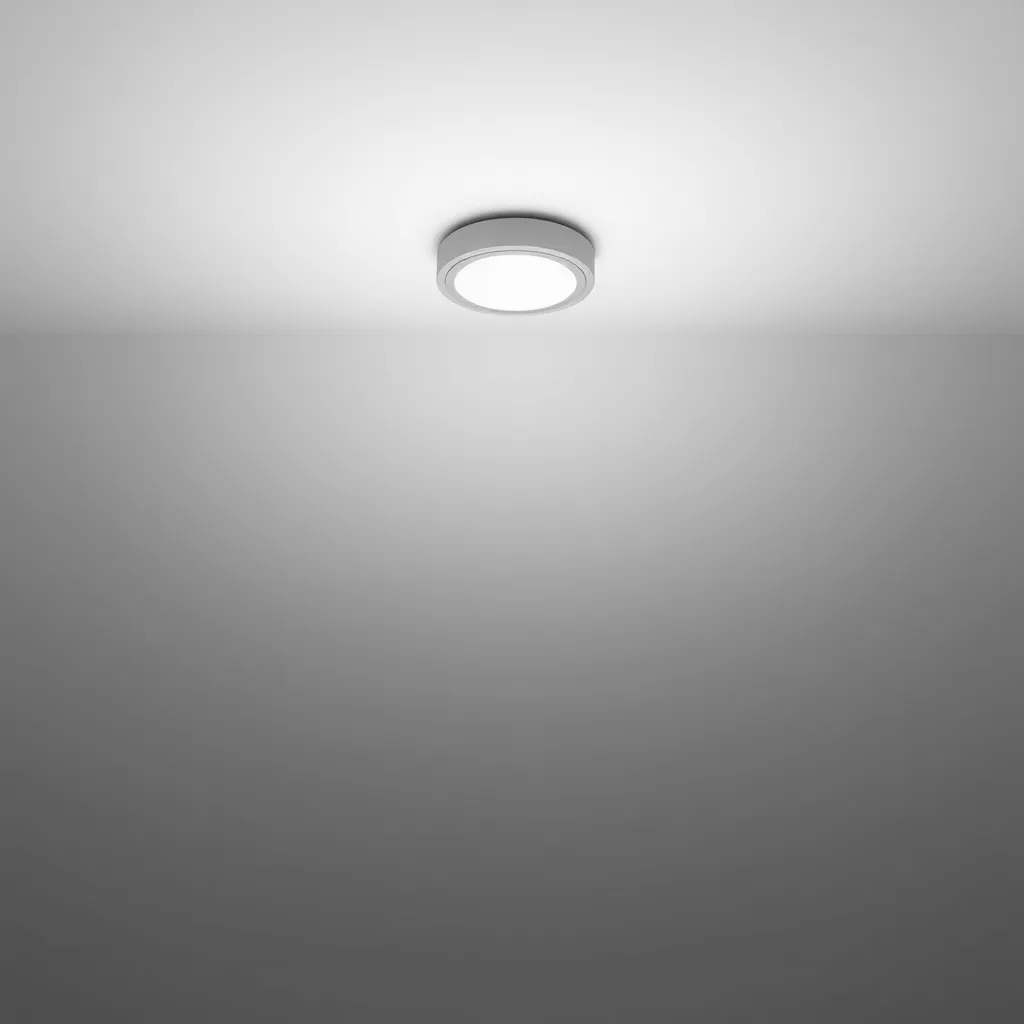 A simple modern integrated LED light fixture without a visible bulb.