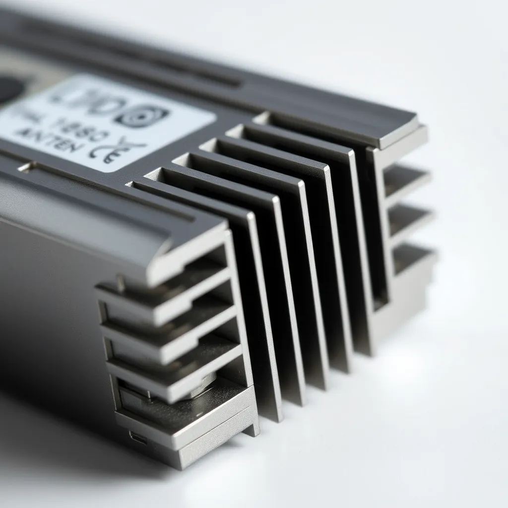 Metal-housed LED driver with cooling fins for heat dissipation